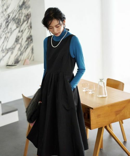 CARA O CRUZ / キャラ・オ・クルス ドレス | 【セレモニー】洗える ハイウエスト切替ワンピース | 詳細4