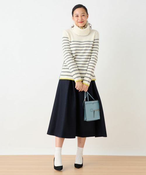 CARA O CRUZ / キャラ・オ・クルス ミニ・ひざ丈スカート | タックフレアスカート | 詳細11