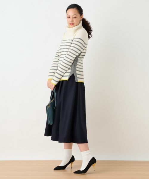 CARA O CRUZ / キャラ・オ・クルス ミニ・ひざ丈スカート | タックフレアスカート | 詳細12