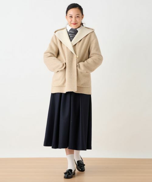 CARA O CRUZ / キャラ・オ・クルス ミニ・ひざ丈スカート | タックフレアスカート | 詳細14