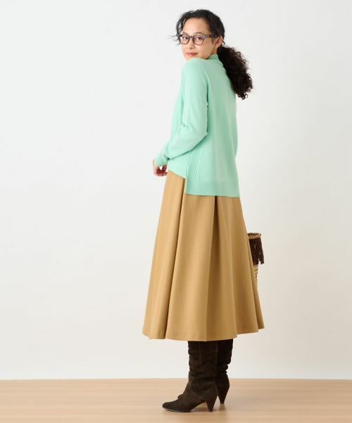 CARA O CRUZ / キャラ・オ・クルス ミニ・ひざ丈スカート | タックフレアスカート | 詳細17