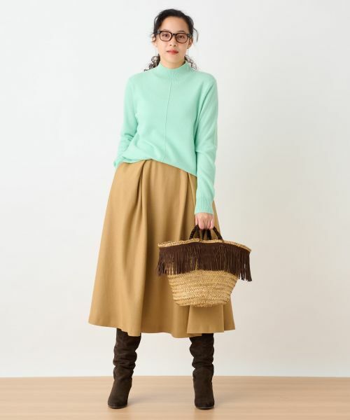 CARA O CRUZ / キャラ・オ・クルス ミニ・ひざ丈スカート | タックフレアスカート | 詳細19