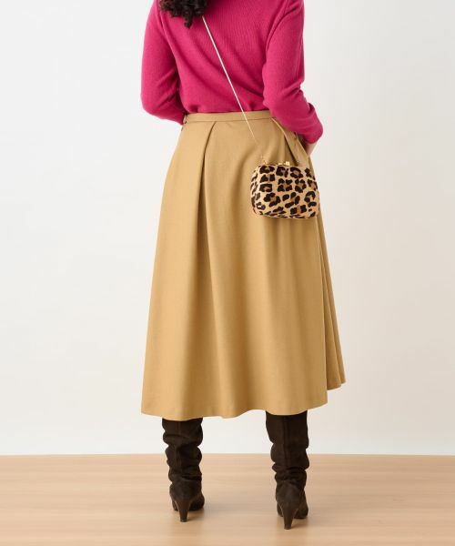 CARA O CRUZ / キャラ・オ・クルス ミニ・ひざ丈スカート | タックフレアスカート | 詳細2