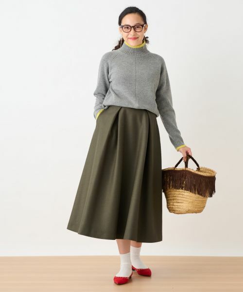 CARA O CRUZ / キャラ・オ・クルス ミニ・ひざ丈スカート | タックフレアスカート | 詳細20