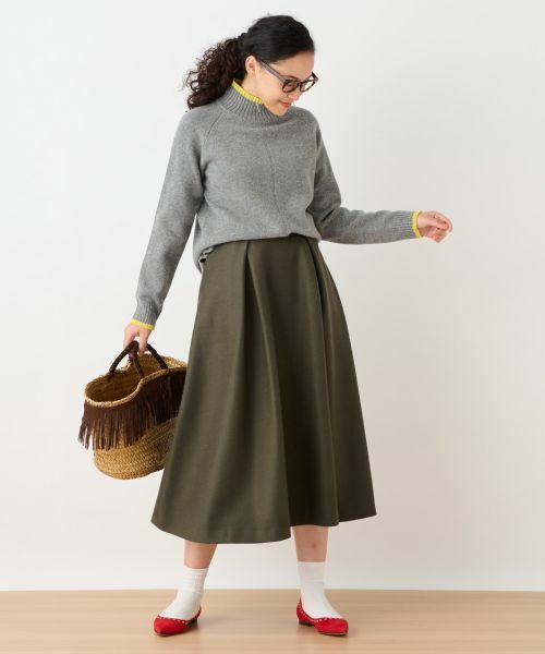 CARA O CRUZ / キャラ・オ・クルス ミニ・ひざ丈スカート | タックフレアスカート | 詳細21