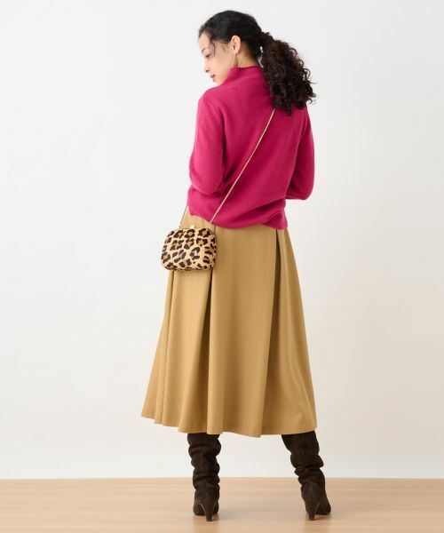 CARA O CRUZ / キャラ・オ・クルス ミニ・ひざ丈スカート | タックフレアスカート | 詳細3