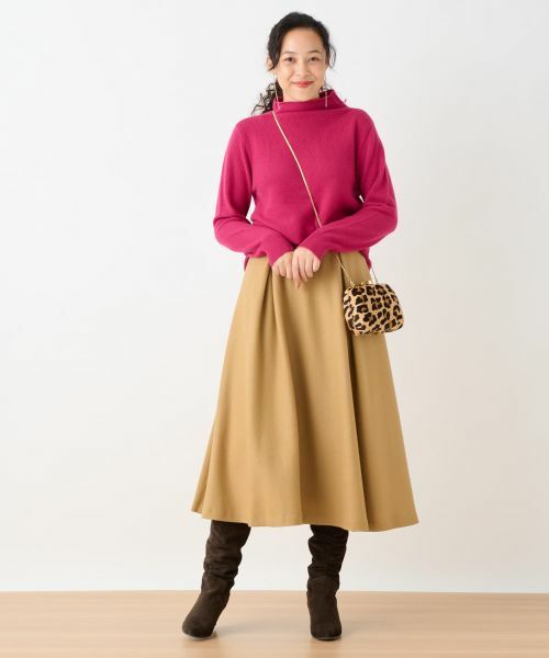 CARA O CRUZ / キャラ・オ・クルス ミニ・ひざ丈スカート | タックフレアスカート | 詳細4