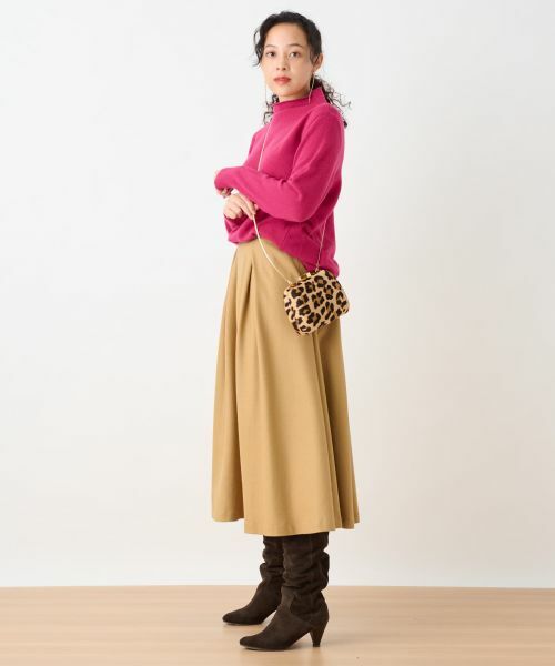 CARA O CRUZ / キャラ・オ・クルス ミニ・ひざ丈スカート | タックフレアスカート | 詳細6