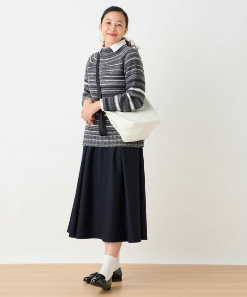 CARA O CRUZ / キャラ・オ・クルス ミニ・ひざ丈スカート | タックフレアスカート | 詳細9