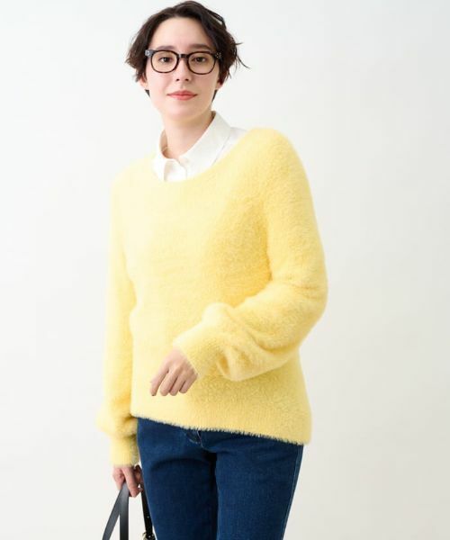 CARA O CRUZ / キャラ・オ・クルス ニット・セーター | ふわふわシャギーニット(レモンイエロー)
