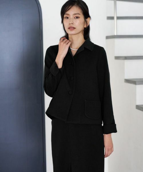 CARA O CRUZ / キャラ・オ・クルス テーラードジャケット | 【セレモニー】のびのびテーラードジャケット【おでかけ服】 | 詳細1