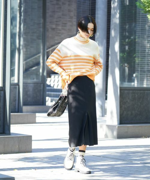 CARA O CRUZ / キャラ・オ・クルス ミニ・ひざ丈スカート | 【セレモニー】ウエスト伸縮のびのびタイトスカート【おでかけ服】 | 詳細10