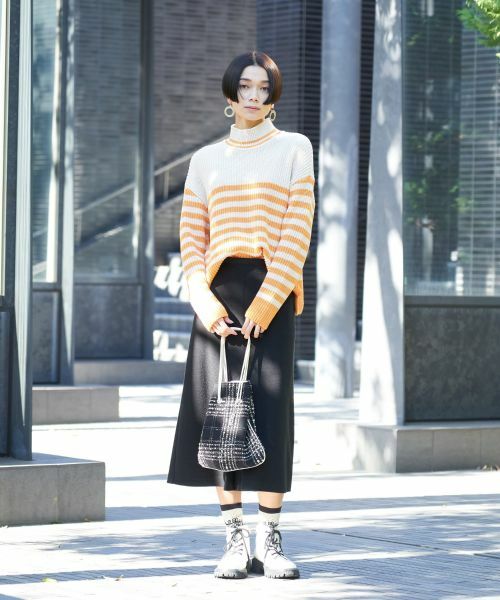 CARA O CRUZ / キャラ・オ・クルス ミニ・ひざ丈スカート | 【セレモニー】ウエスト伸縮のびのびタイトスカート【おでかけ服】 | 詳細11