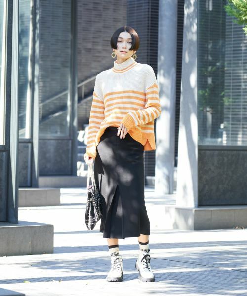 CARA O CRUZ / キャラ・オ・クルス ミニ・ひざ丈スカート | 【セレモニー】ウエスト伸縮のびのびタイトスカート【おでかけ服】 | 詳細12