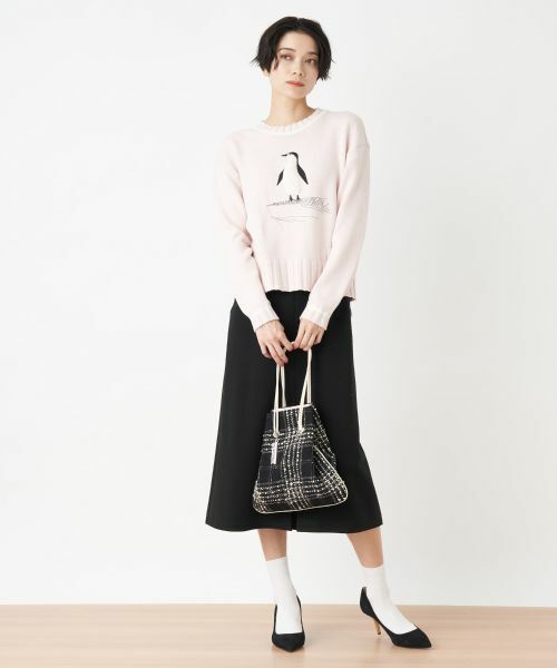 CARA O CRUZ / キャラ・オ・クルス ミニ・ひざ丈スカート | 【セレモニー】ウエスト伸縮のびのびタイトスカート【おでかけ服】 | 詳細15