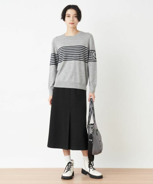 CARA O CRUZ / キャラ・オ・クルス ミニ・ひざ丈スカート | 【セレモニー】ウエスト伸縮のびのびタイトスカート【おでかけ服】 | 詳細16