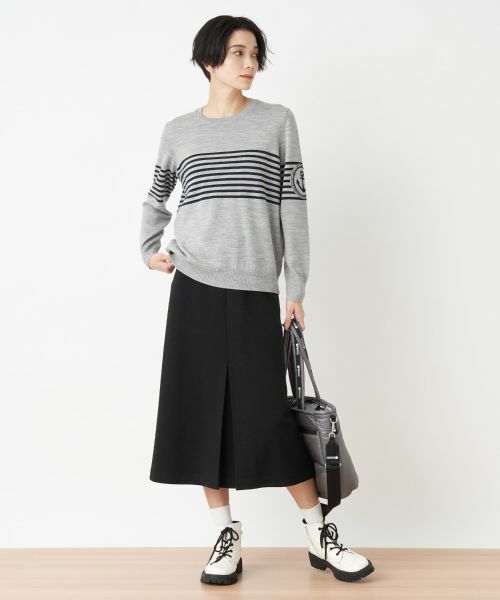 CARA O CRUZ / キャラ・オ・クルス ミニ・ひざ丈スカート | 【セレモニー】ウエスト伸縮のびのびタイトスカート【おでかけ服】 | 詳細17