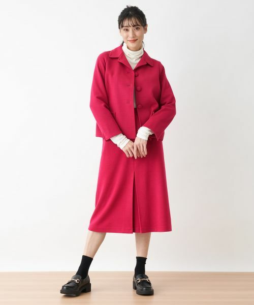 CARA O CRUZ / キャラ・オ・クルス ミニ・ひざ丈スカート | 【セレモニー】ウエスト伸縮のびのびタイトスカート【おでかけ服】 | 詳細19