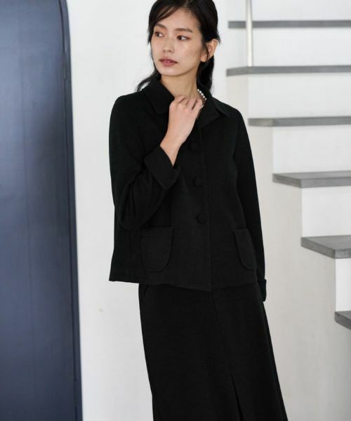 CARA O CRUZ / キャラ・オ・クルス ミニ・ひざ丈スカート | 【セレモニー】ウエスト伸縮のびのびタイトスカート【おでかけ服】 | 詳細2