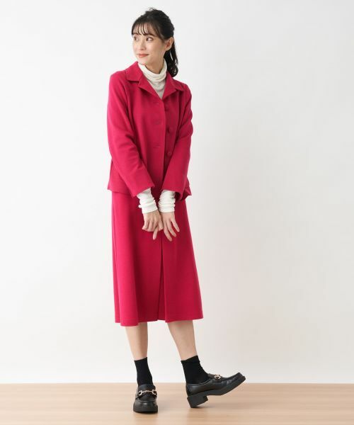 CARA O CRUZ / キャラ・オ・クルス ミニ・ひざ丈スカート | 【セレモニー】ウエスト伸縮のびのびタイトスカート【おでかけ服】 | 詳細20