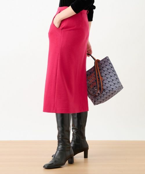 CARA O CRUZ / キャラ・オ・クルス ミニ・ひざ丈スカート | 【セレモニー】ウエスト伸縮のびのびタイトスカート【おでかけ服】 | 詳細21