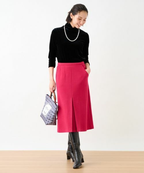 CARA O CRUZ / キャラ・オ・クルス ミニ・ひざ丈スカート | 【セレモニー】ウエスト伸縮のびのびタイトスカート【おでかけ服】 | 詳細23