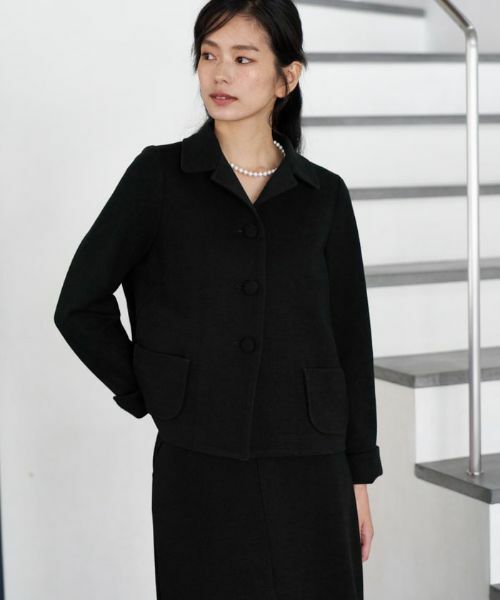 CARA O CRUZ / キャラ・オ・クルス ミニ・ひざ丈スカート | 【セレモニー】ウエスト伸縮のびのびタイトスカート【おでかけ服】 | 詳細3