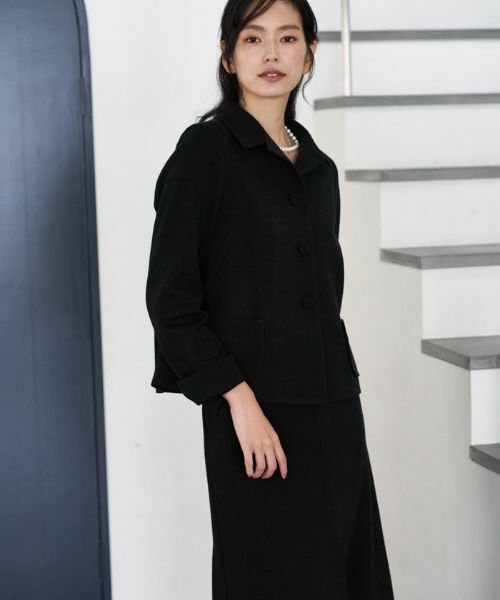 CARA O CRUZ / キャラ・オ・クルス ミニ・ひざ丈スカート | 【セレモニー】ウエスト伸縮のびのびタイトスカート【おでかけ服】 | 詳細4