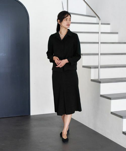 CARA O CRUZ / キャラ・オ・クルス ミニ・ひざ丈スカート | 【セレモニー】ウエスト伸縮のびのびタイトスカート【おでかけ服】 | 詳細6