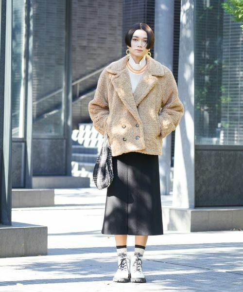 CARA O CRUZ / キャラ・オ・クルス ミニ・ひざ丈スカート | 【セレモニー】ウエスト伸縮のびのびタイトスカート【おでかけ服】 | 詳細9