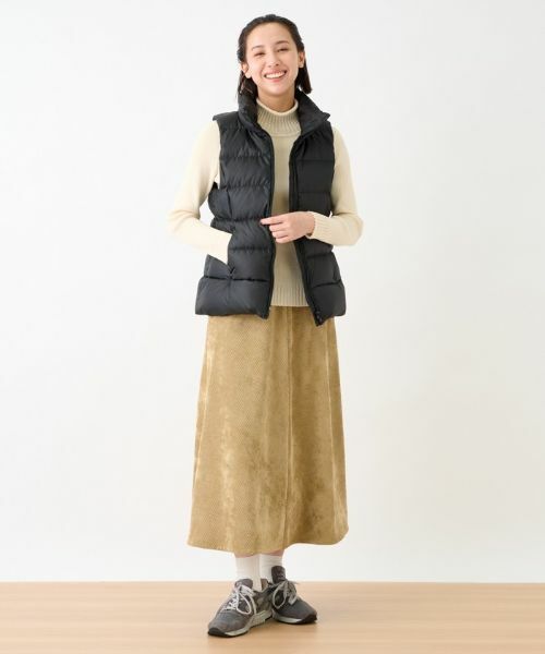 CARA O CRUZ / キャラ・オ・クルス ミニ・ひざ丈スカート | 洗える ウエスト伸縮のびのびコーデュロイのロングスカート | 詳細20