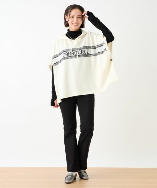 CARA O CRUZ / キャラ・オ・クルス その他アウター | 【秋旅】フーデットニットポンチョ | 詳細18