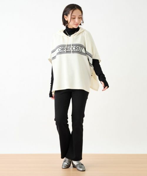 CARA O CRUZ / キャラ・オ・クルス その他アウター | 【秋旅】フーデットニットポンチョ | 詳細21
