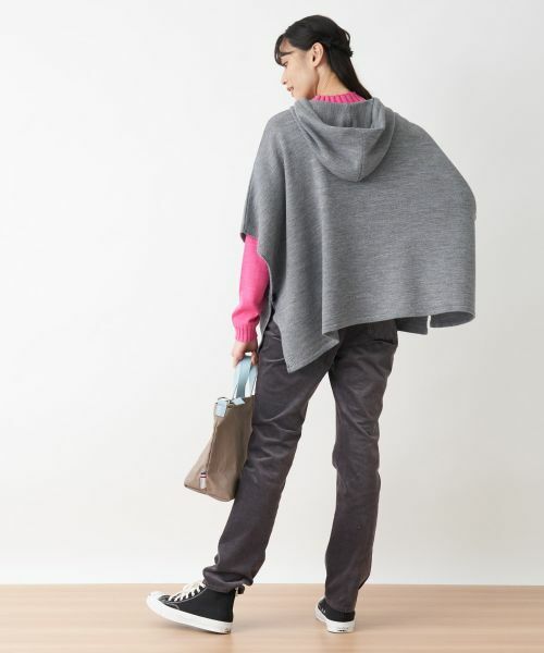 CARA O CRUZ / キャラ・オ・クルス その他アウター | 【秋旅】フーデットニットポンチョ | 詳細5
