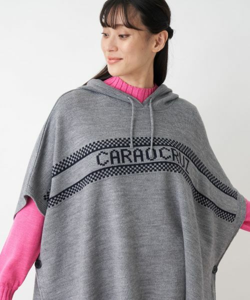 CARA O CRUZ / キャラ・オ・クルス その他アウター | 【秋旅】フーデットニットポンチョ | 詳細7