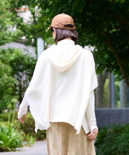CARA O CRUZ / キャラ・オ・クルス その他アウター | 【秋旅】フーデットニットポンチョ | 詳細9