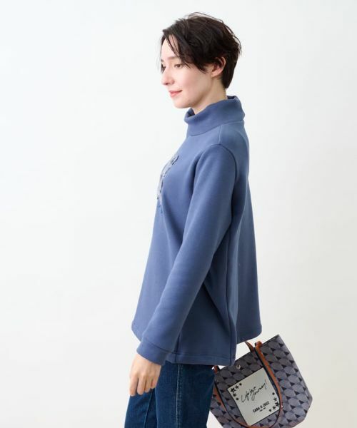 CARA O CRUZ / キャラ・オ・クルス カットソー | 【心惹かれる】洗える ベアトレーナー | 詳細19