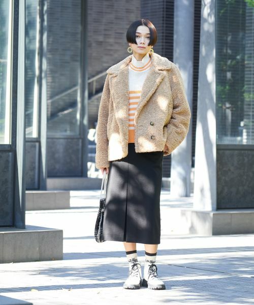 CARA O CRUZ / キャラ・オ・クルス その他アウター | 【トレンド】パイルコート | 詳細5