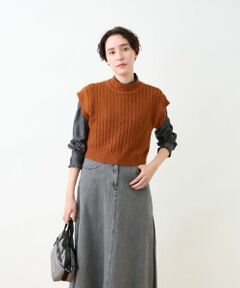 CARA O CRUZ / キャラ・オ・クルス テーラードジャケット | 【着映え】ニットベスト