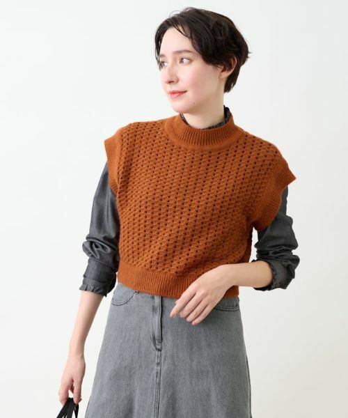 CARA O CRUZ / キャラ・オ・クルス テーラードジャケット | 【着映え】ニットベスト | 詳細15