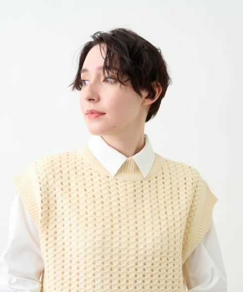 CARA O CRUZ / キャラ・オ・クルス テーラードジャケット | 【着映え】ニットベスト | 詳細19