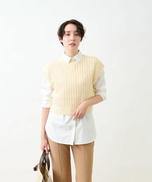 CARA O CRUZ / キャラ・オ・クルス テーラードジャケット | 【着映え】ニットベスト | 詳細2