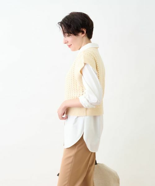 CARA O CRUZ / キャラ・オ・クルス テーラードジャケット | 【着映え】ニットベスト | 詳細3