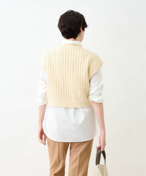 CARA O CRUZ / キャラ・オ・クルス テーラードジャケット | 【着映え】ニットベスト | 詳細4