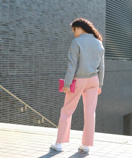 CARA O CRUZ / キャラ・オ・クルス その他アウター | ブローチ付 裏起毛ジップアップブルゾン | 詳細20