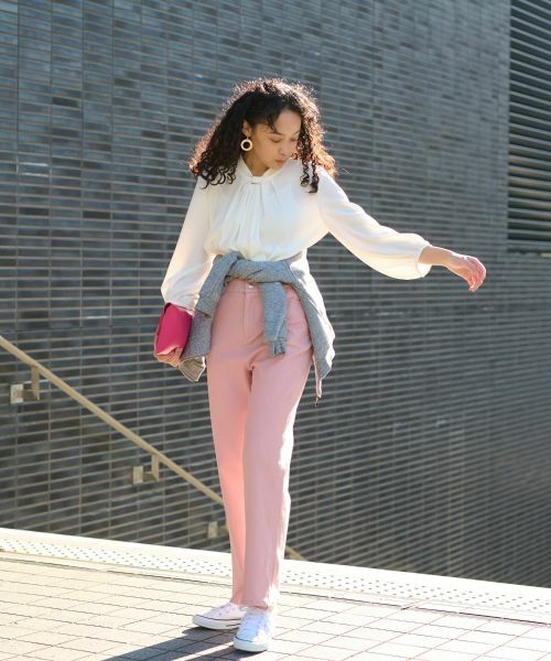 CARA O CRUZ / キャラ・オ・クルス その他アウター | ブローチ付 裏起毛ジップアップブルゾン | 詳細21