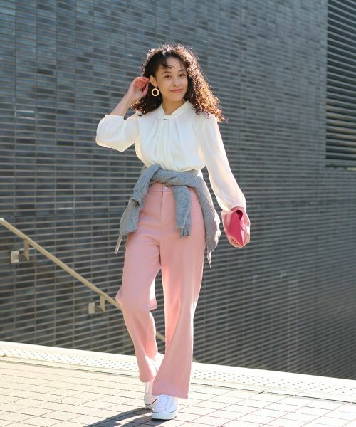 CARA O CRUZ / キャラ・オ・クルス その他アウター | ブローチ付 裏起毛ジップアップブルゾン | 詳細22