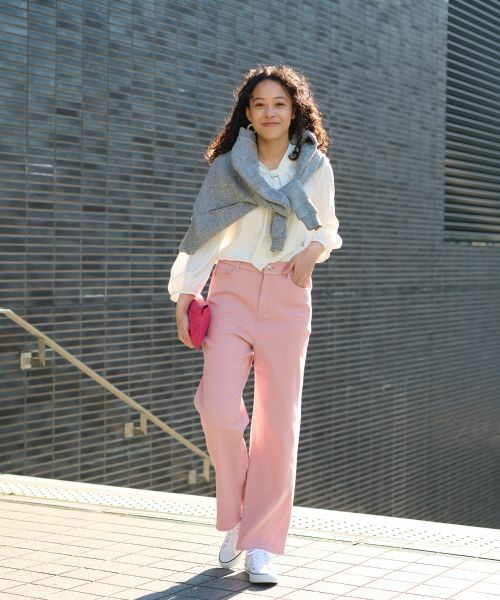 CARA O CRUZ / キャラ・オ・クルス その他アウター | ブローチ付 裏起毛ジップアップブルゾン | 詳細24