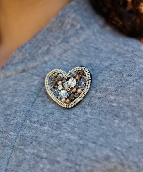 CARA O CRUZ / キャラ・オ・クルス その他アウター | ブローチ付 裏起毛ジップアップブルゾン | 詳細27