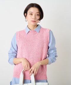 CARA O CRUZ / キャラ・オ・クルス テーラードジャケット | 杢調ニットベスト